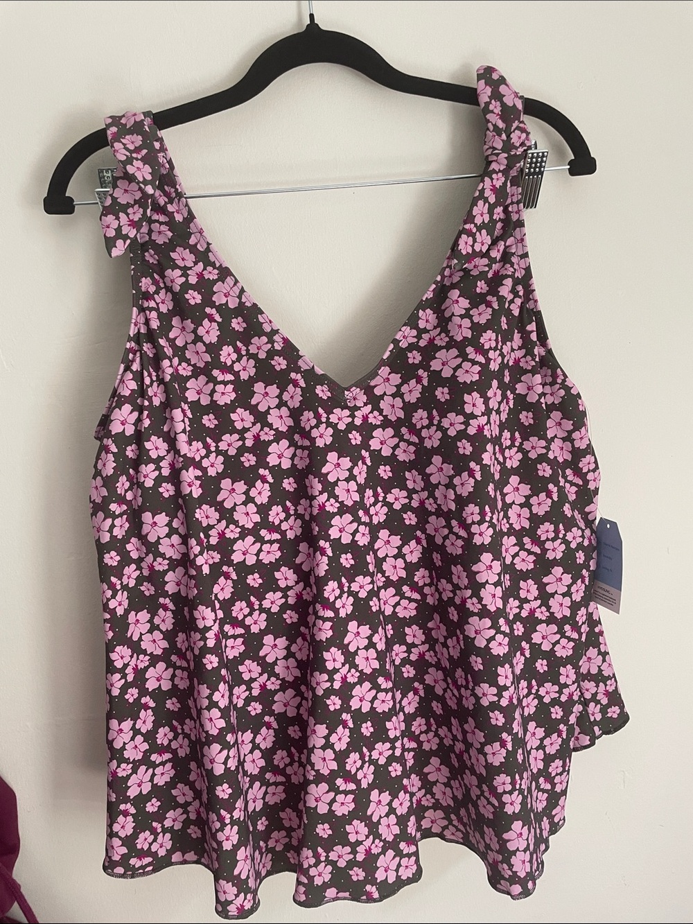 Lands' End Tankini Swim Top 18w